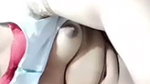Girlfriend showing her pussy  finger on vc