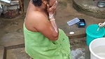 dehati aunty nude bath