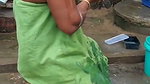 dehati aunty nude bath