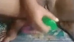 Sexy tamil girl show her boobs  Masturbating with green dilo