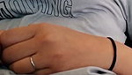 Beautiful sexy girl showing her boobs  pressing