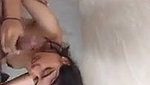 Beautiful sexy university girl give Blowjob