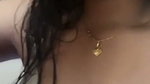 Boyfriend pressing her gf boob  showing