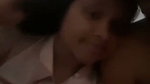Boyfriend pressing her gf boob  showing