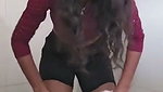 Sexy girl showing her asshole  Fingering her pussy