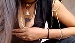 Wow black saree bhabhi showing her beauty boobs  pussy