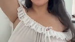 Beautiful hot sexy girl showing her boobs in transparent dress