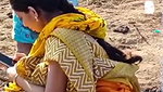 Bhabhi pissing outdoor