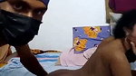 Boyfriend drilling her gf on bed  enjoying