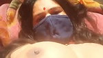 Mature aunty showing her boob