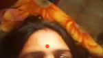Mature aunty showing her boob