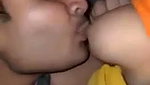 Mature Chachi fucking  suck boob by neighbor nephew