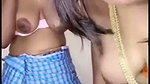 Two lesbian aunty showing boobs  pussy