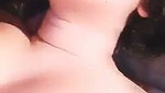 Beautiful girl showing boobs  bf suck her boob