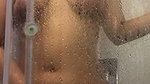 Beautiful girl taking shower  showing
