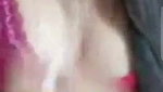 Beautiful sexy girl showing her boobs on vc