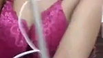 Beautiful sexy girl showing her boobs on vc