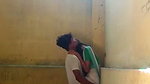 Boyfriend fuck her gf in standing position