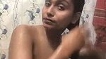 dusky girl nude bath