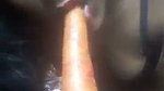 Hot girl suck carrot