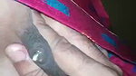Husband Pressing wife boobs  milk coming out