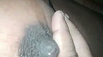 Husband Pressing wife boobs  milk coming out