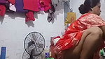 Mature bhabhi showing her ass  working
