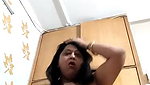 Mature housewife showing her hot figure  shaking her body