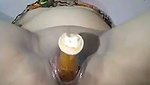 Muslim aunty destroying her pussy  Masturbating