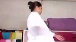 New update sexy girl undress  wearing college uniform