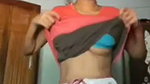 Village girl showing her sweet boobs