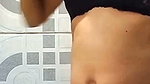 Aunty showing her boobs  wearing black bra