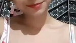 Beautiful girl pressing her nipple