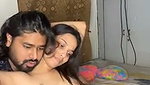 Boyfriend enjoying with gf boob