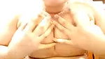 Hot aunty rubbing her pussy  showing pink pussy
