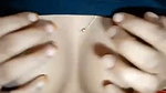 Hot girl showing her boobs  pressing