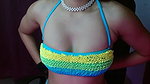 Sexy girl showing her sweet boob