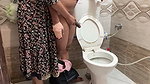 Stepmom helping  riding cock