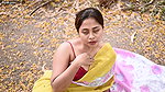 Diva parna In a wind A yellow saree parna