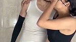 Beautiful girl giving Handjob  enjoying with bf