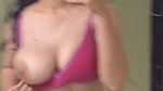Beautiful girl showing her hot boobs