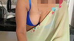 Beautiful hot bhabhi working in kitchen  showing her sexy nude figure