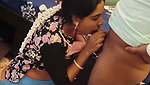 Beautiful hot girl give Blowjob  rubing her boobs hard