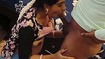 Beautiful hot girl give Blowjob  rubing her boobs hard