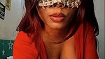 Beautiful lady finger her pussy  showing