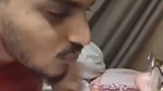 Boyfriend suck boob  licking