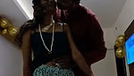 Boyfriend suck his slim gf boob