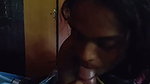 Sexy girl giving deeply Blowjob