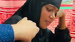 hijabi randi with customer
