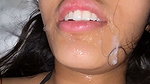 cum on mouth and boob press